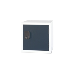 CEHA Büro- und Schließfachwürfel 45 x 45 cm mit Gestell in lichtgrau und Tür in anthrazitgrau Image