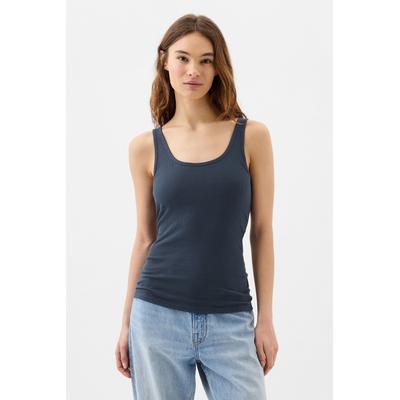 Gap Womens Blue Ribbed Support Vest - Blue