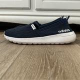 Adidas Shoes | Adidas Cloudfoam Lite Racer Walking Shoe Women’s Size 9.5 Slip-On Navy White | Color: Blue/White | Size: 9.5