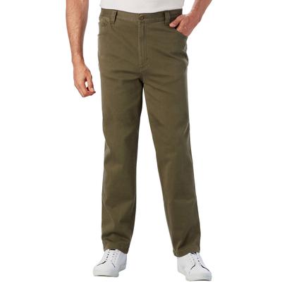 Men’s Big & Tall Flex Denim Jeans by Liberty Blues in Olive Brush (Size 62 40)