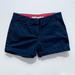 J. Crew Shorts | J.Crew Weathered Chino Classic Twill Mid Waisted Navy Blue Cotton Shorts Size 0 | Color: Blue | Size: 0