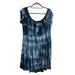 American Eagle Outfitters Dresses | American Eagle Women Dress Scoop Neck Short Sleeve Soft Short Plus Blue Tie Dye | Color: Blue | Size: No Size Tag