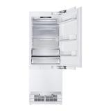 Hallman Industries 30" Built-In Refrigerator 11.5 Cu. Ft. w/ Automatic Ice Maker, LH-Hinge, Panel Ready in Gray | Wayfair HRBIBM30PR-RH