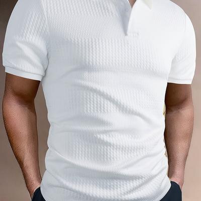 TEMU Men' Short Sleeve Golf T-shirt For Summer Outdoor Business Image