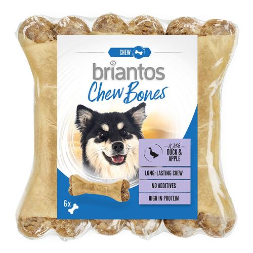 Briantos Chew Bones Ente & Apfel für Hunde - 12 x 12 cm (660 g)