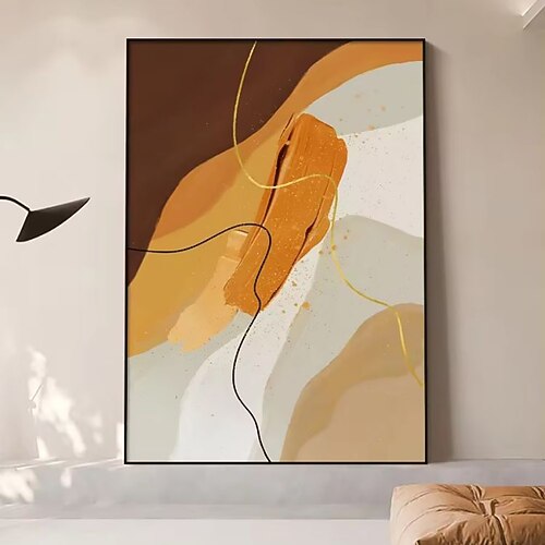 handgefertigte Ölgemälde Leinwand Wandkunst Dekoration Wabi-Sabi modern einfach abstrakt für Wohnkultur gerollt rahmenlos ungedehnt Gemälde Image