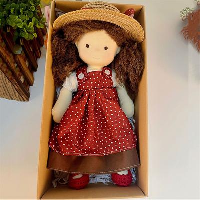 Waldorf Doll Handmade Pure Cotton Doll Changing Clothes Soft and Cute Plush Puppet Female Children's Toys