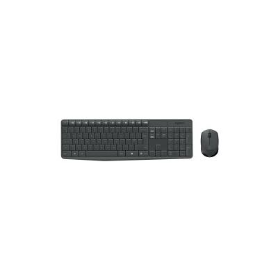 Logitech MK235 Tastatur Maus enthalten USB QWERTY Italienisch Grau