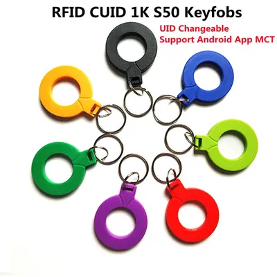 5/10pcs New 13.56MHZ Android App MCT CUID Changeable MF S50 1K IC Keys Keyfobs Token Tags NFC Clone