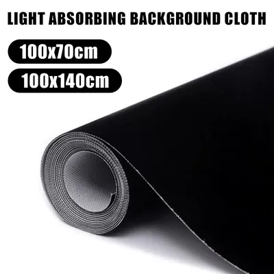 Black Photography Backdrops Cloth Light Absorbing Fabric Screen Pictures Art Wall Background Photo