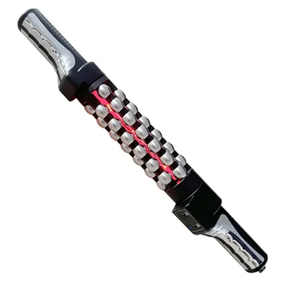 Relaxed Red Light Heated Massage Device 360 Rotating Inner Ball Muscle Relaxation Massage Roller For