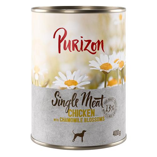 Purizon Single Meat Adult Huhn mit Kamilleblüten und Kürbis - getreidefrei - Nassfutter: Single...