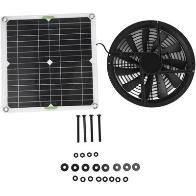 Ej.life - vbestlife Solarpanel-Lüfter, 3000 U/min, wasserdichter Gewächshausventilator, mit