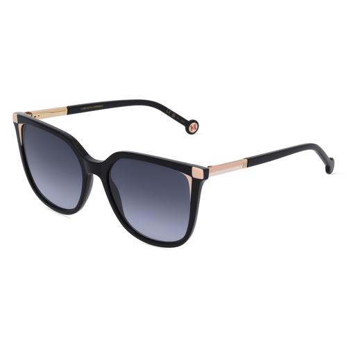 Carolina Herrera HER 0140/S Damen-Sonnenbrille Vollrand Butterfly Acetat-Gestell, schwarz