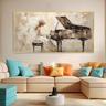 Abstract Piano oil painting handmade Canvas Wall Art Piano Art painting wall Art pciture For Musicians Pianist oil painting Artwork Grand Piano Artwork Expressionist Artwork Music Art oil painting