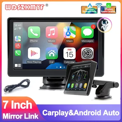 7inch Universal Car Radio Automotive Multimedia Video Player Wireless Carplay Android Auto Touch