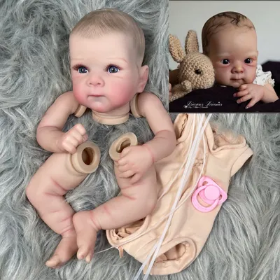 18inches Already Painted Bebe Bettie Doll Kits Vinyl Reborn Doll Unassembled DIY Reborn Doll Kit