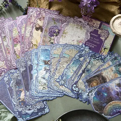 20 pcs/lot Vintage art paper Decorative Diary material background paper for DIY hand made