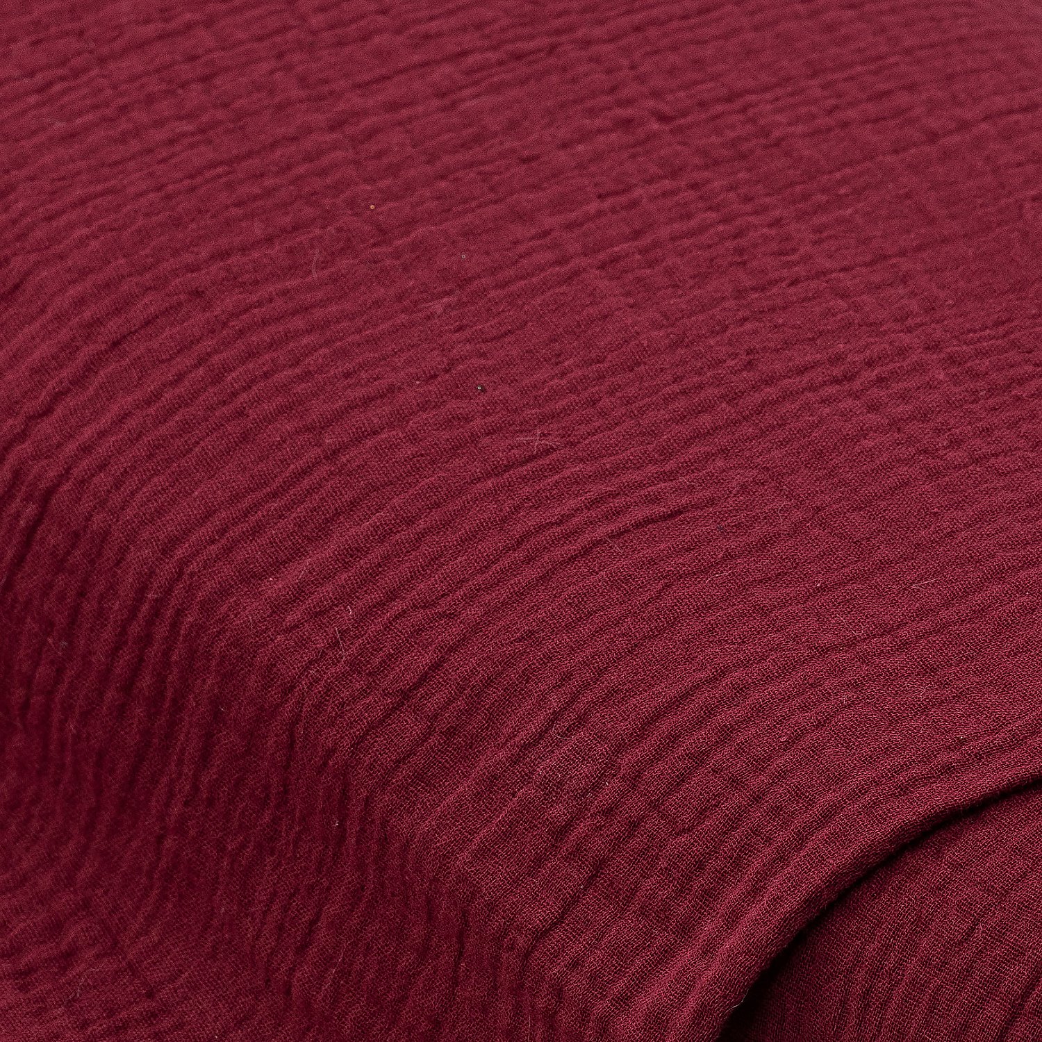 Tissu mousseline/double gaze, bordeaux