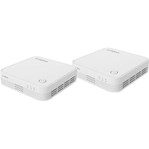 "STRONG WLAN-Repeater ""Mesh Home Kit 1200"" Router 2x Extender in duo Pack weiß WLAN-Repeater"