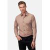 Langarmhemd RUSTY NEAL, Herren, Gr. M, EURO-Größen, beige, 60% Baumwolle, 37% Polyester, 3% Elasthan, unifarben, casual, Langarm, Hemden, mit trendigem Farbkontrast