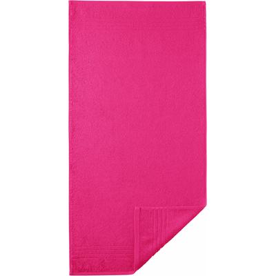 Badetuch EGERIA "Madison", lila (himbeere), B:70cm L:140cm, Walkfrottee, Obermaterial: 100% Baumwolle, Handtücher (Packung), Uni-Programm mit Streifenbordüre, reine Baumwolle Image