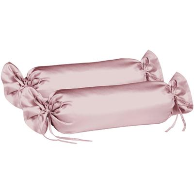 Kissenbezüge FLEURESSE "Colours", rosa (dunkel rosa), B:40cm L:15cm, Interlock-Jersey, Obermaterial: 100% Baumwolle, Kissenbezüge, edler, bügelfreier Interlock-Jersey aus 100% Baumwolle Image