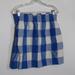 J. Crew Skirts | J.Crew Blue White Buffalo Plaid Pull On Elastic Waist Skirt Size 8 | Color: Blue/White | Size: 8
