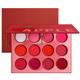 Beauty glazed eyeshadow palette 20pcs/lot Red Eyeshadow Palette Cosmetics Cute Blush Eye Shadow Custom Eyeshadow Palette With Logo Qing beauty eyeshadow palette(Size:RED)