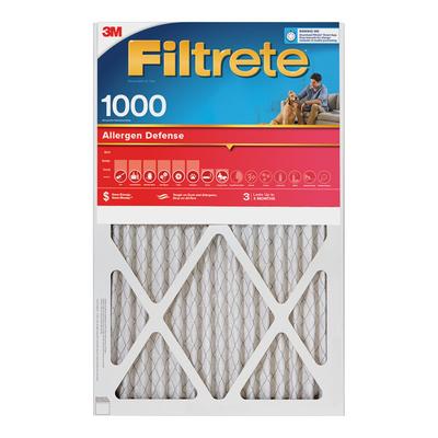 3M Filtrete 20" x 25" x 1" MPR 1000 Allergen Defense Air Filter 70009104863