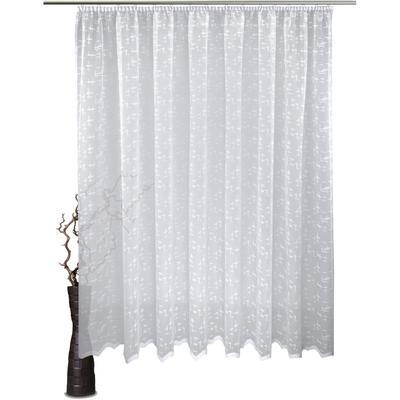 Gardine VHG "Mandy" Gr. 9, weiß, B:600cm H:245cm, Polyester, Gardinen, Jacquard, Wirkgardine,weiß Image