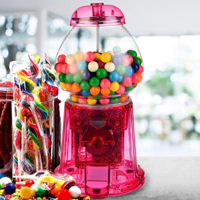 11-Inch Translucent Gumball Machine - Coin-Operated Candy Dispenser