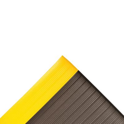 NoTrax 410S5312BY Airug Anti-Fatigue Floor Mat - 3' x 12', 5/8" Thick, Black/Yellow