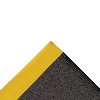 NoTrax 411R0336BY Sof-Tred Anti-Fatigue Floor Mat - 3' x 60', 3/8" Thick, Black/Yellow