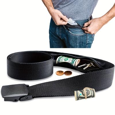 TEMU 1pc Travel Cash Anti-theft Belt Fanny Bag, Women's Portable Hidden Money Belt Wallet, Men' Hidden Belt, 119cm Deck Boxes