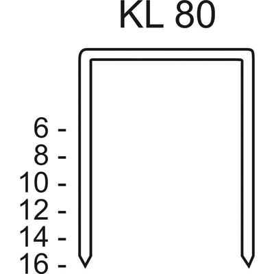 Le Sanitaire - Heftklammer kl 80/10 CNK/3000 DGKC420005