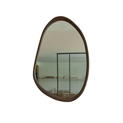 Spiegel aus massivem Mindi in Walnuss-Finish 90 cm