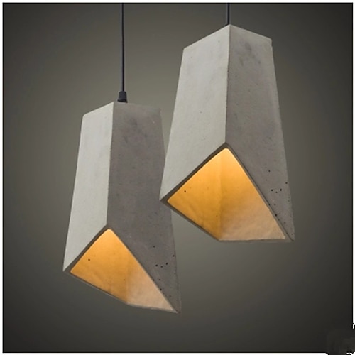 LED-Pendelleuchten aus Beton, Kücheninselbeleuchtung, modernes Bauernhaus, Foyer, Eingangsbereich, Deckenleuchte, hängender Globus über Tisch, 110–240 V Image