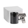 Gun Mug, Pistol Mug Coffee Cup 3D Ceramic Drinking Cup Beer Mug, 14 oz,Black Cool Cup, BlackGold