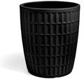 Vaso rotondo in resina 'Tyle' 80 cm. Nero