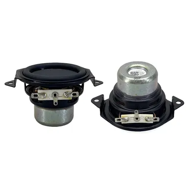 2 pcs 1.75 Inch 4 Ohm 30 W HIFI Full Range Speaker Double Neodymium Magnetic Long Stroke Bass Waterproof Basin DIY Home Theater