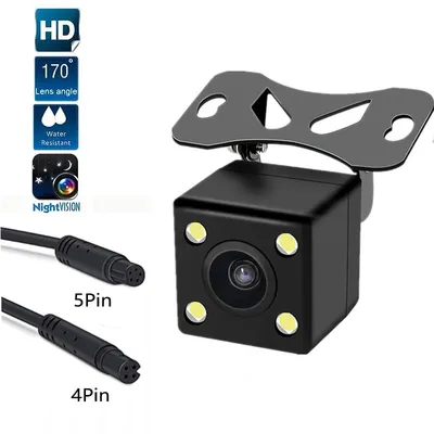 Dashcam Reversing image camera Four pin five pin 1080P HD LED waterproof night vision reversing