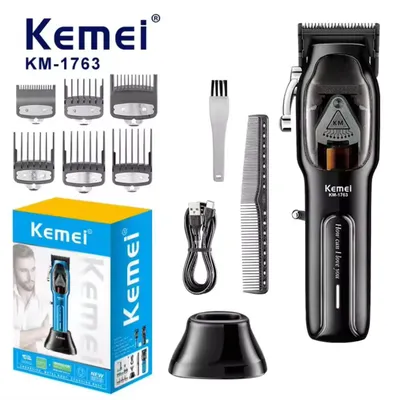 Kemei Barber High Speed Motor 9000 RPM Electric Hair Clipper Rechargeable Professional Hair Trimmer