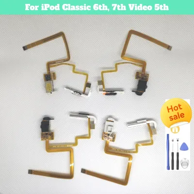 Headphone Jack Audio Flex Cable for iPod Classic 7th Gen 160GB,6th Gen 80GB/120GB,5th/video Gen 30GB