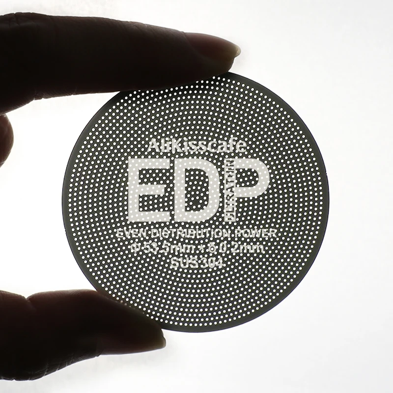 Alikisscafe Kaffee Puck Bildschirm 0,2mm Espresso Filter 51mm 53,5mm 58,5mm Für Delonghi Breville Siebträger Zubehör barista Werkzeug Image