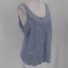 J. Crew Tops | J.Crew Women's Sequin Tank Top Blue White Striped Size Medium | Color: Blue/White | Size: M