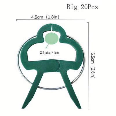 TEMU 20pcs Reusable Plant Clips For Secure Gardening - Ideal For Greenhouses, Patios & Lawns Image