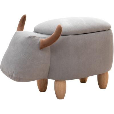 Tierhocker Stauraum Kinderhocker Sitzhocker Kinderzimmer Sitzbox Stier - Svita Image