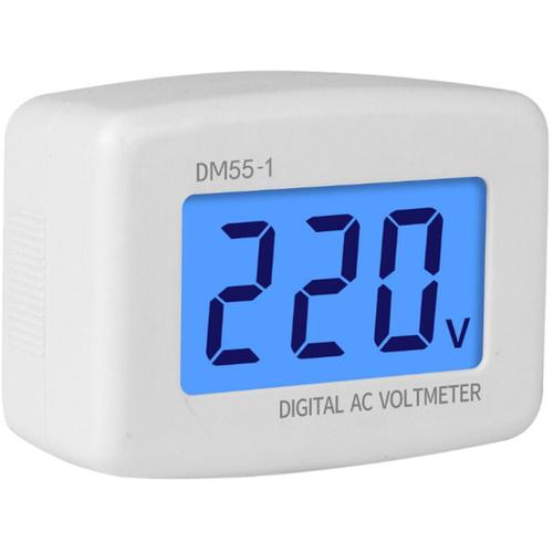 DM55-1-EU Digitales AC-Voltmeter Hochgenaue Haushaltsgeräte EU-Stecker 230V 50Hz - Ej.life