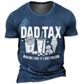 Per uomo Fast food Maglietta Manica Corta maglietta Stampa 3D Girocollo Camicia Retrò Vintage Carnevale Feste Blu Verde Grigio Estate Primavera Abbigliamento S M L XL XXL XXXL